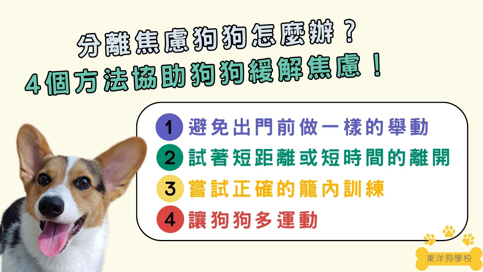 緩解狗焦慮