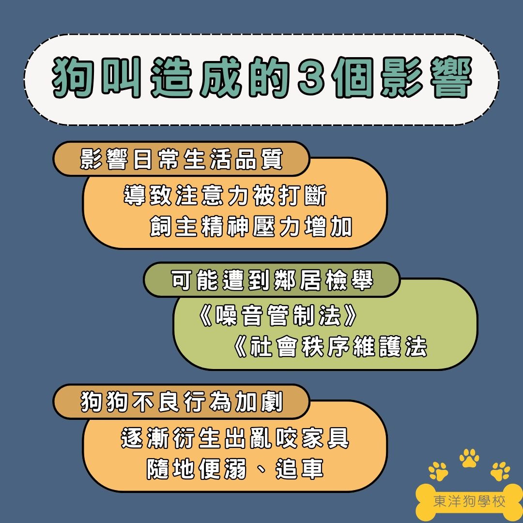 狗叫可能造成的影響