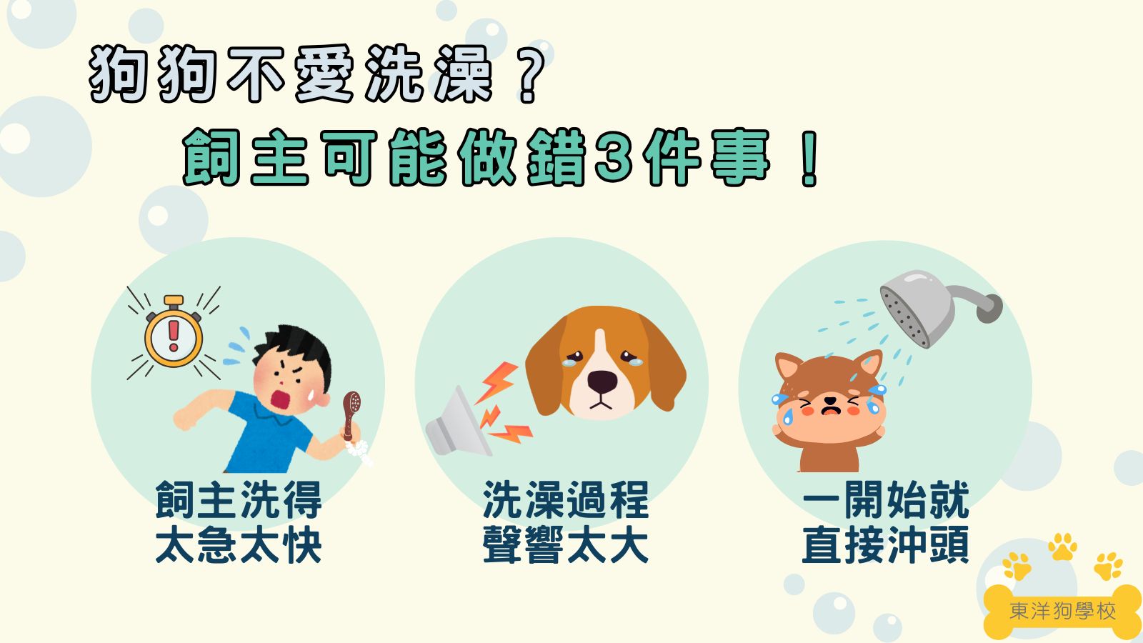 為什麼狗不愛洗澡